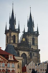 Low angle view of historic building against sky