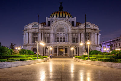 Pathway leading to built structure