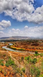 Scenic view of landscape against sky