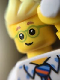 Close-up of toy on table