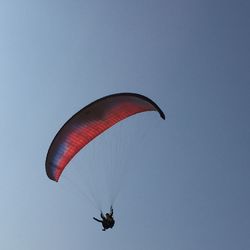 Low angle view of parachute