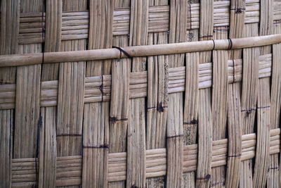 Full frame shot of wooden fence