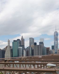 Modern cityscape against sky