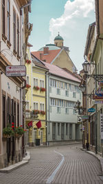 Street amidst buildings in city