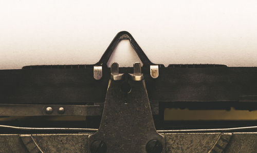 Close-up view of machine