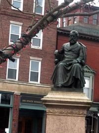 Low angle view of statue