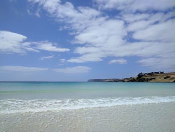 Scenic view of sea against sky