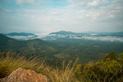 Scenic view of landscape against sky