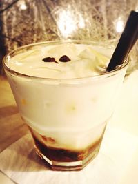 Close-up of food on table