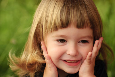 Portrait of smiling girl