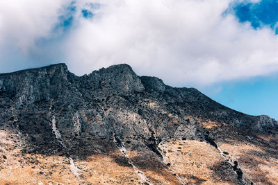 Rock formations against sky
