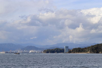 Scenic view of sea against sky