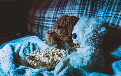 Close-up of stuffed toy at home