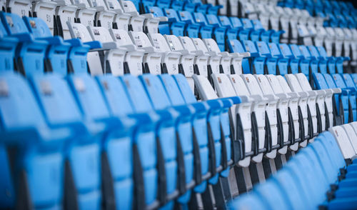 Full frame shot of empty seats