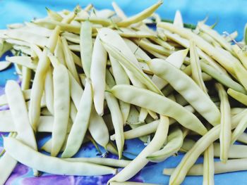 Close-up of vegetables in plate on table