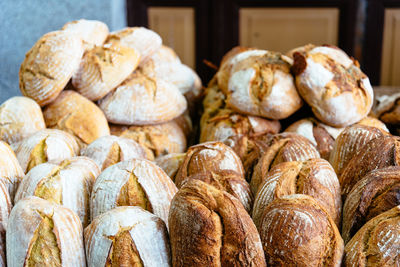 Close-up of breads