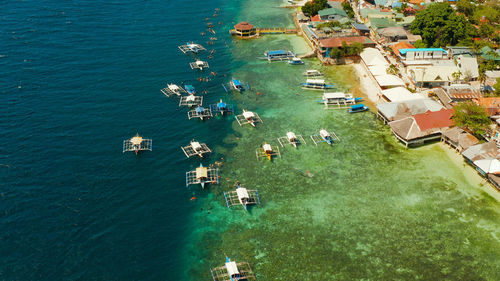 Aerial view of beach