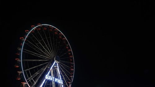 Ferris wheel at night