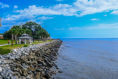 Scenic view of sea against sky