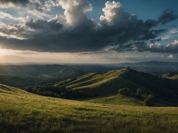 Scenic view of landscape against sky