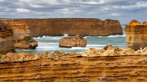 Rock formations at seaside