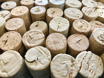 Full frame shot of wine corks