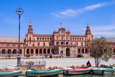 Group of people in front of building