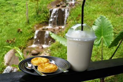 Close-up of drink on table