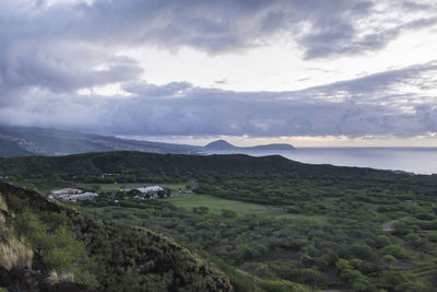 Scenic view of landscape against sky