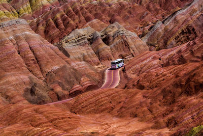 Rock formation on mountain