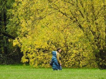 Man sitting in park