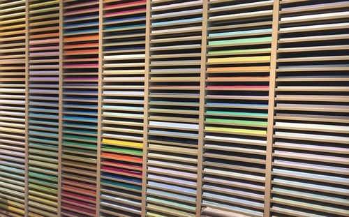 Full frame shot of multi colored pencils