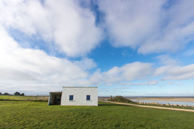 White house in charente maritime near la rochelle along the atlantic ocean