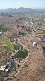 Aerial view of landscape