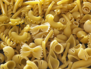 Close-up of various pasta