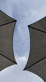 Low angle view of modern building against sky