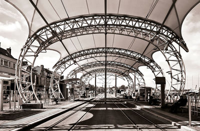 View of railroad tracks against sky