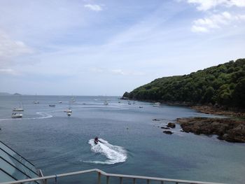 Scenic view of sea against sky