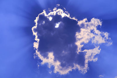 Low angle view of clouds in sky