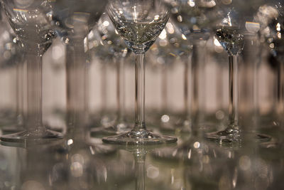 Close-up of glass with water on table