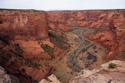 Scenic view of sand dunes