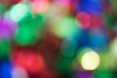 Defocused image of lights