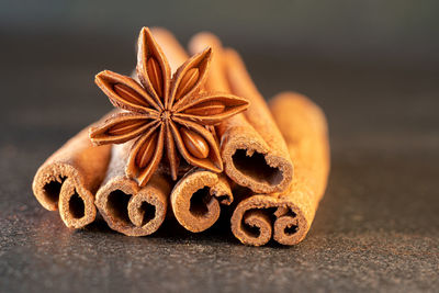 Close-up of bread on table