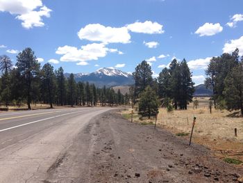 Country road passing through landscape