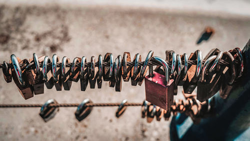 Close-up of rusty metal