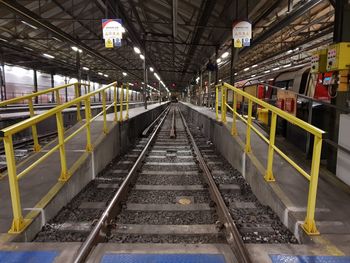 Railroad station platform