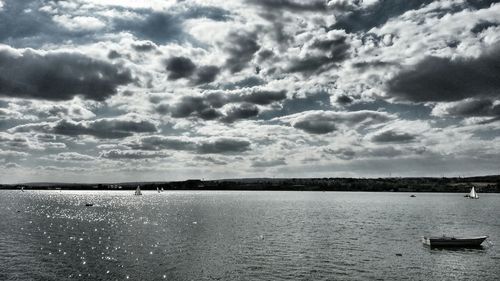 Scenic view of sea against sky