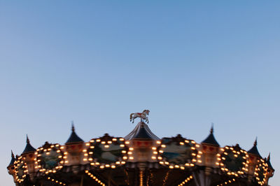 High section of carousel