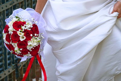 Close-up of rose bouquet