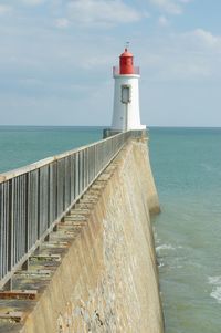 Lighthouse in sea